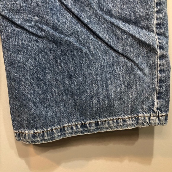 Stradivarius Super Wide Leg Blue Denim Grunge Skater Hippie Slouchy Jeans - Picture 9 of 13